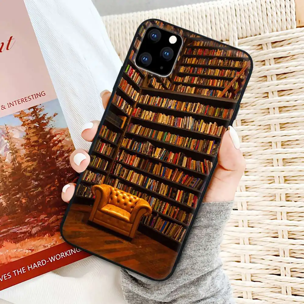 

Popolar Colorful Book Library Book Mobile Telephone Cover For Samsung Galaxy S20 Ultra S10 Lite 2020 S9 S8 Plus S7 Edge Case