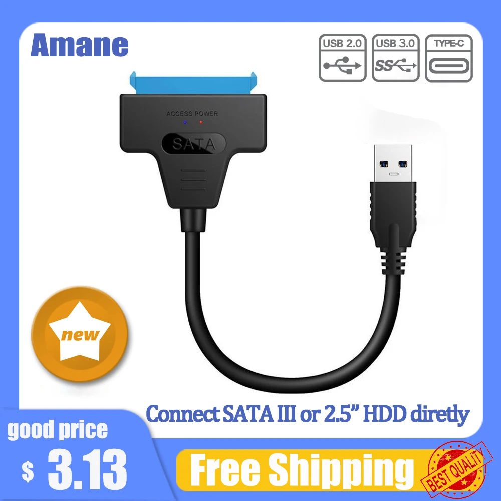 

Usb Sata Cable Sata 3 To Usb 3.0 Adapter Computer Cables Connectors Usb Sata Adapter Cable Support 2.5 Inches Ssd Hdd Hard Drive