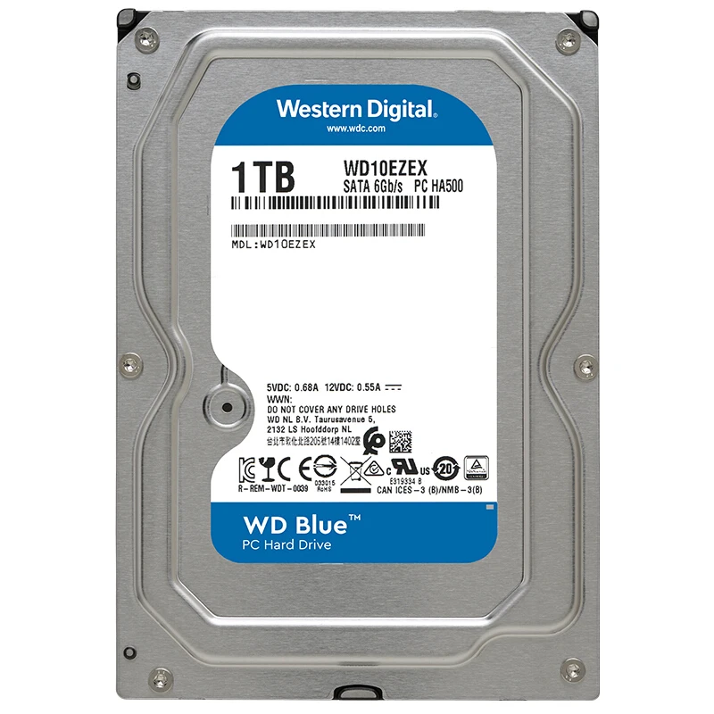 WD Blue 1 ТБ hdd sata 3,5 disco duro interno внутренний жесткий диск disque dur Настольный hdd 3,5 PC WD10EZEX