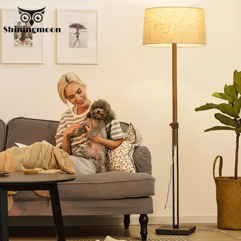 Китайский классический тканевый напольный светильник современный Королевский