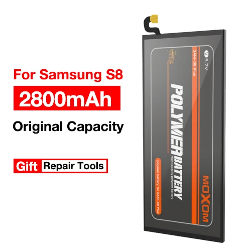 For S8 2800mAh MOXOM Батарея для samsung GALAXY S6 edge Plus S6EDGE S7 S7EDGE S8 SM-G9200 SM-G9280 SM-G9300 SM-G9350 Замена Bateria - Цвет: For S8 2800mAh
