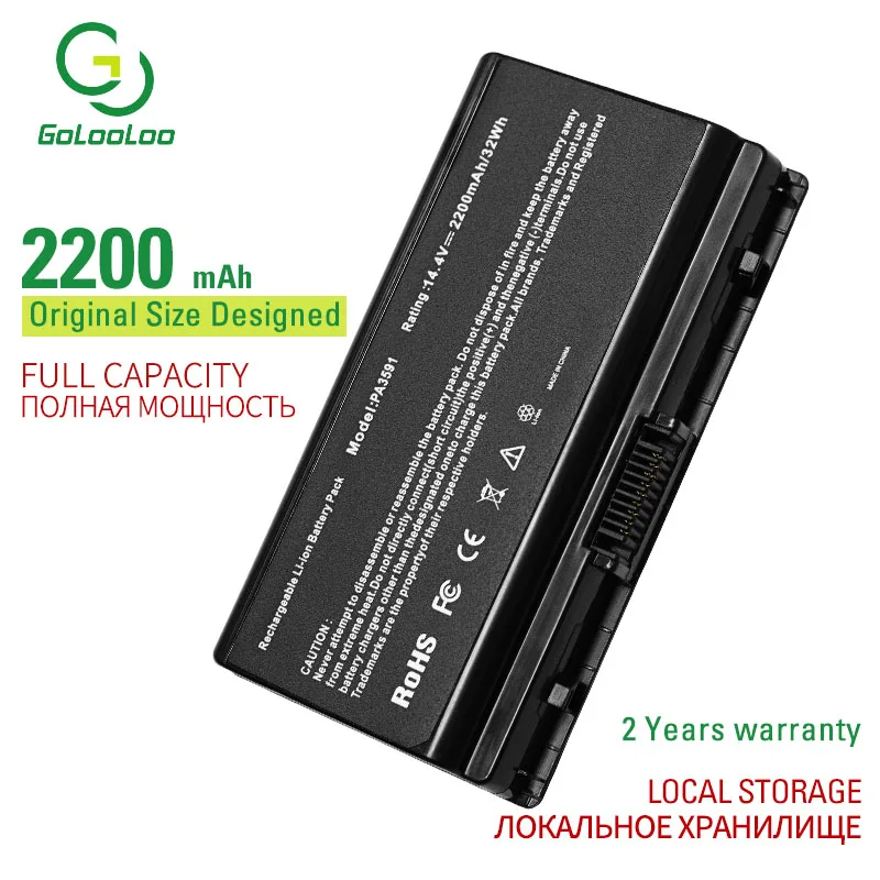 

Аккумулятор Golooloo для ноутбука Toshiba Satellite, 4 ячейки, аккумулятор для ноутбука Toshiba Satellite, L40-12X, L40-12Y, с, для,