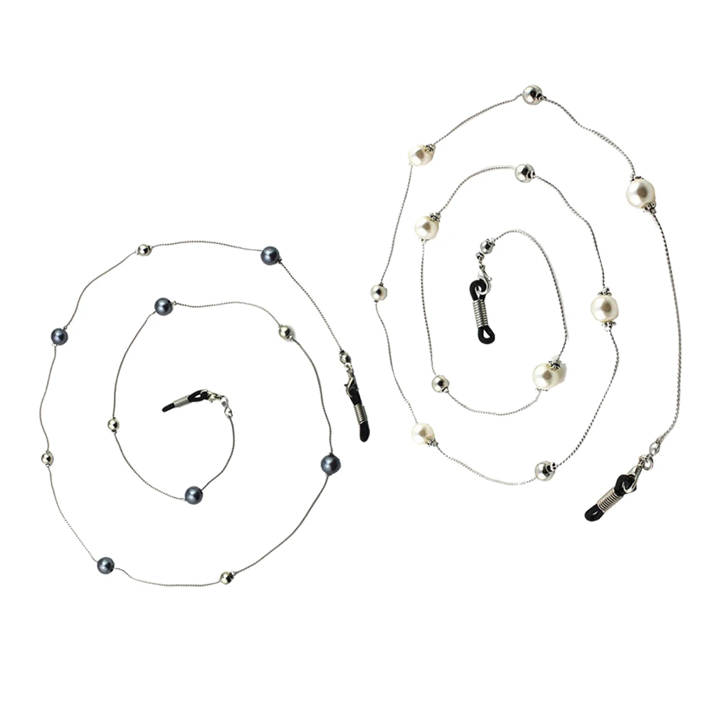 2 шт. жемчужные бусины солнцезащитные очки шейный ремешок для очков шнур