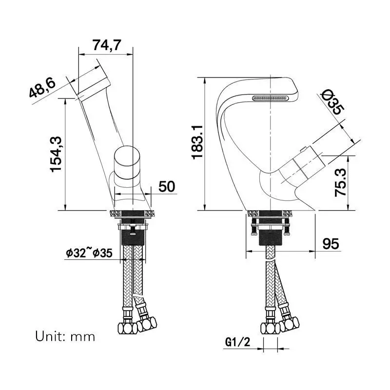 Черный кран для ванной комнаты смесители раковины смеситель горячей и холодной