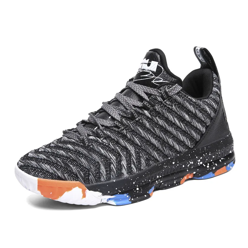 black-grey Обувь для спортивных игр на открытом воздухе баскетбола новая обувь Lebron кроссовки для мужчин и женщин легкие дышащие Bakset Homme для спортзала атлетики тренировочные ботинки - Цвет: black-grey