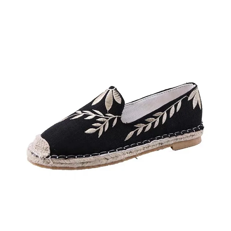 

new rope woven Spring and autumn 2020 women's flat soft sole single shoes
