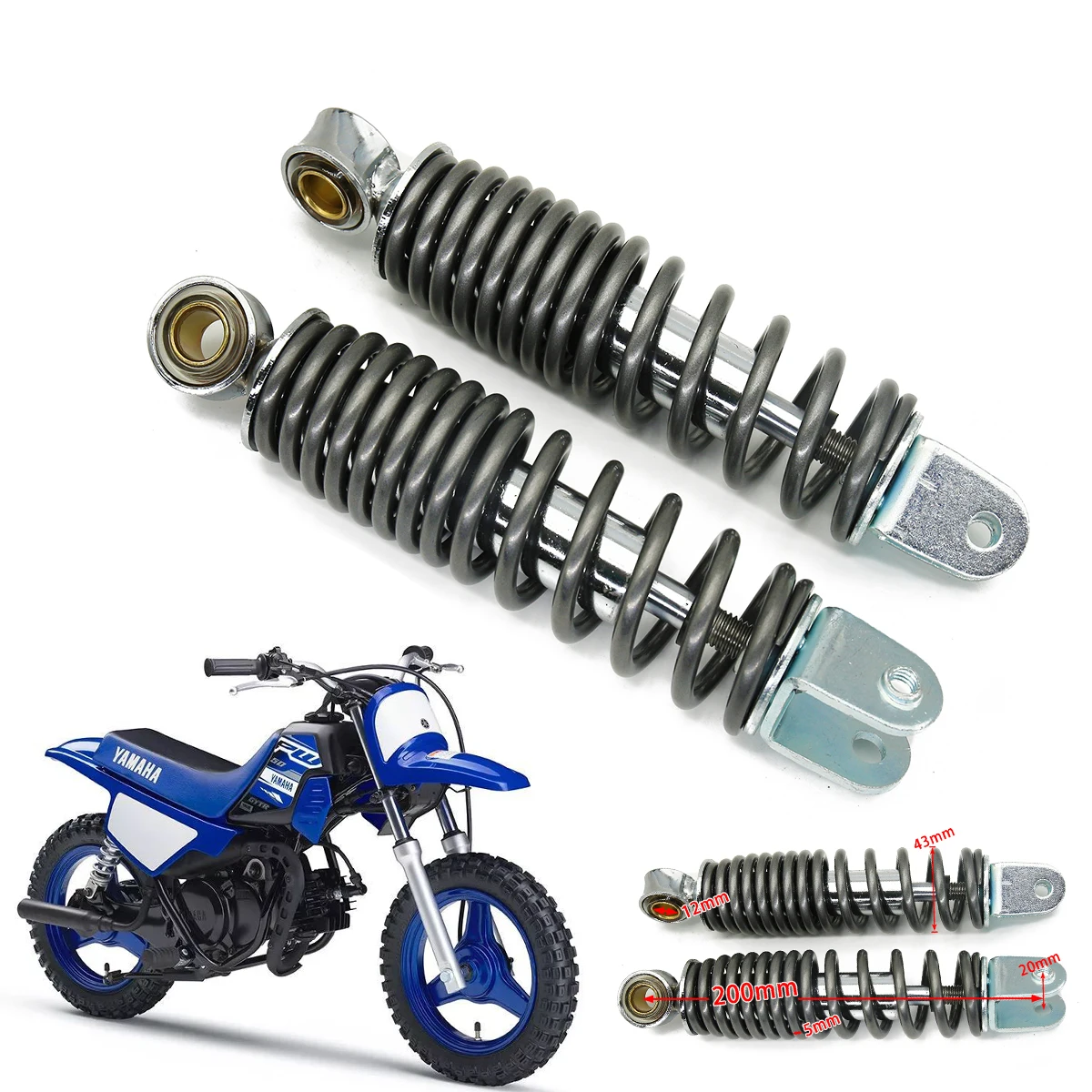 Задний амортизатор 12 мм пружинная подвеска для Yamaha PW50 PW 50 PY50 Peewee Y-Zinger