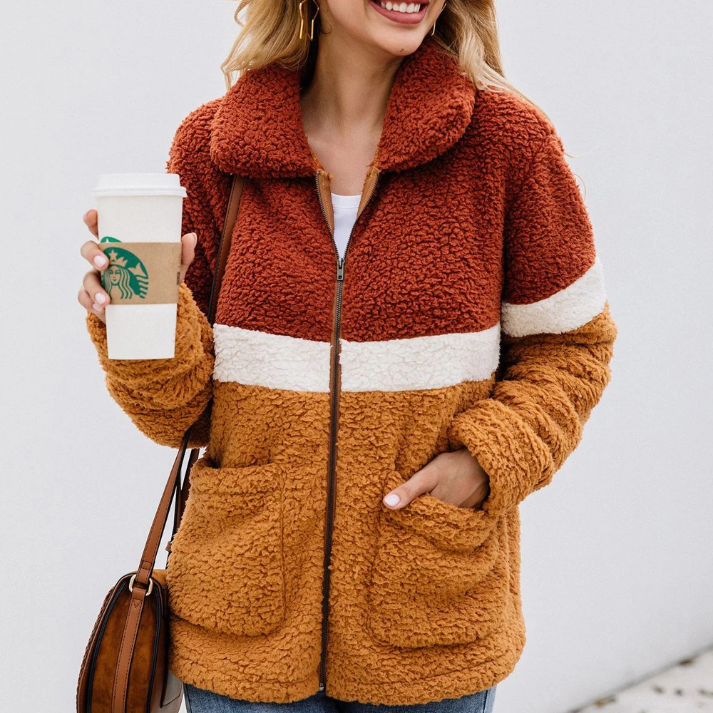 Женская осенне зимняя теплая куртка парка пальто повседневная на молнии с