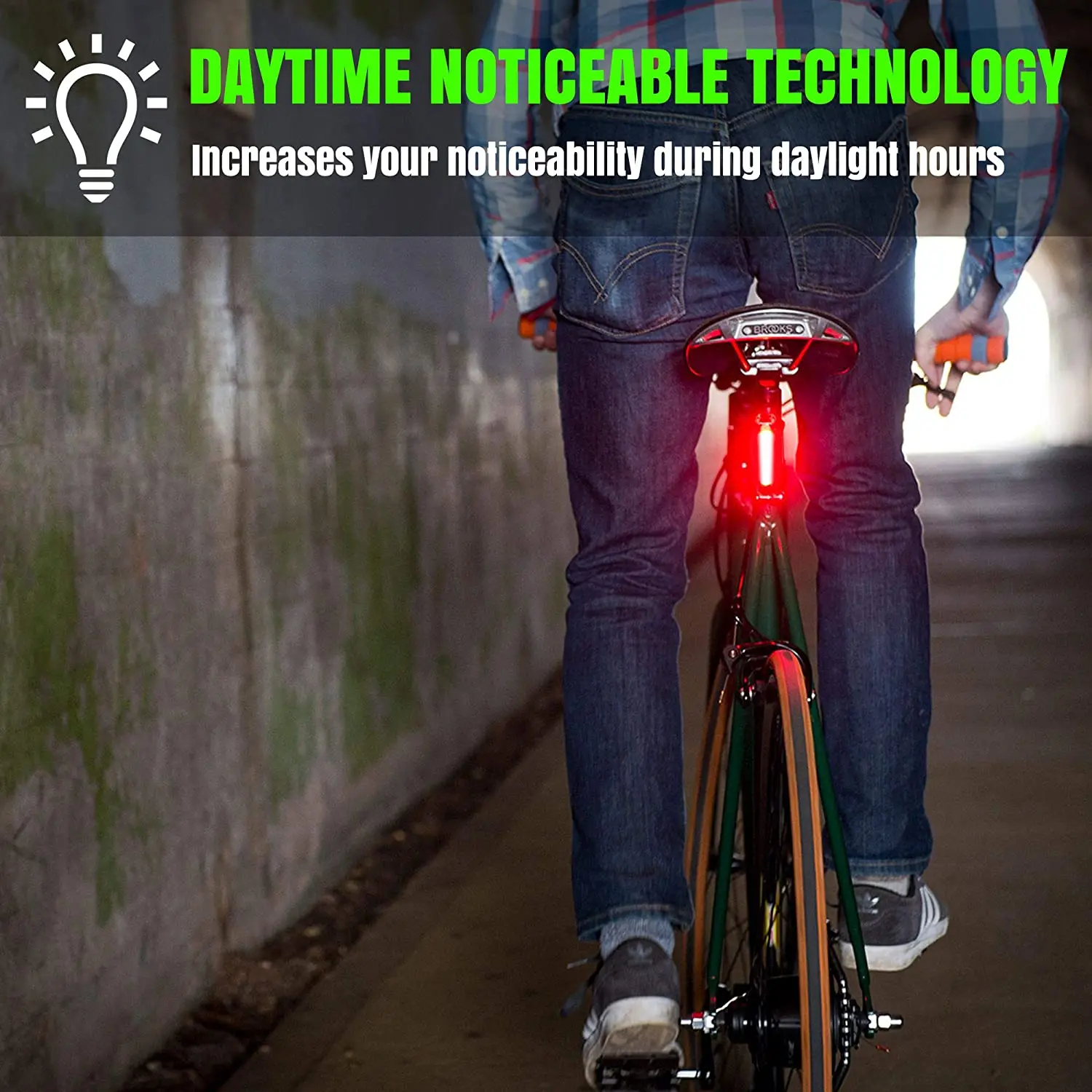 Велосипедный задний фонарь BikeTail Light s ярко-красный светодиодный