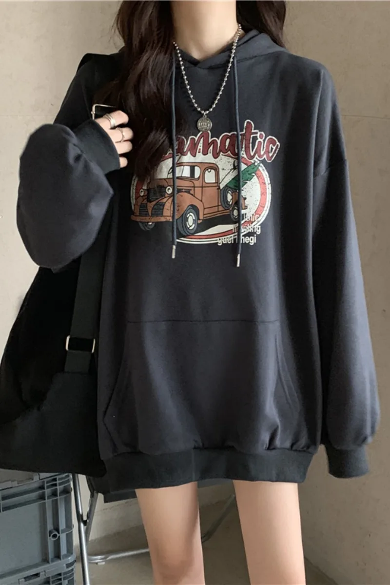 

Autumn 2020 New Korean Fashion Loose And Thickened Hooded Women Fashion Ins Lazy Coat