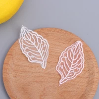 10pcs embroidery lace applique leaf lace fabric patch flower patches sewing clothing wedding sticker clothes accessories f40