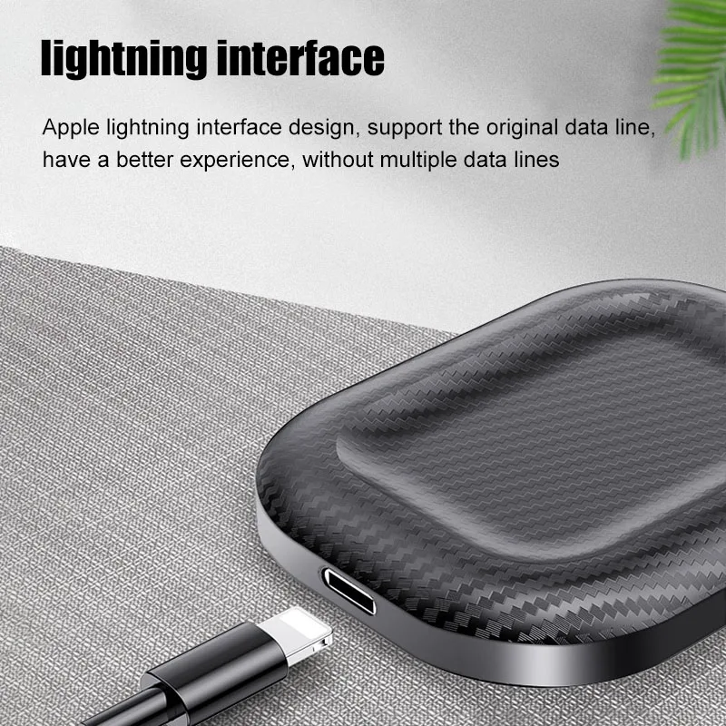 

Portable 3W Mini Wireless Fast Charging Pad Dock Power Charger Seat For Airpods 2 / Airpods 3