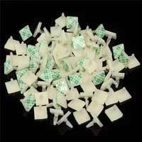50100pcsset hc 5 nylon plastic stick fixed clip on pcb spacer standoff locking snap in fixed clips adhesive 3mm hole support