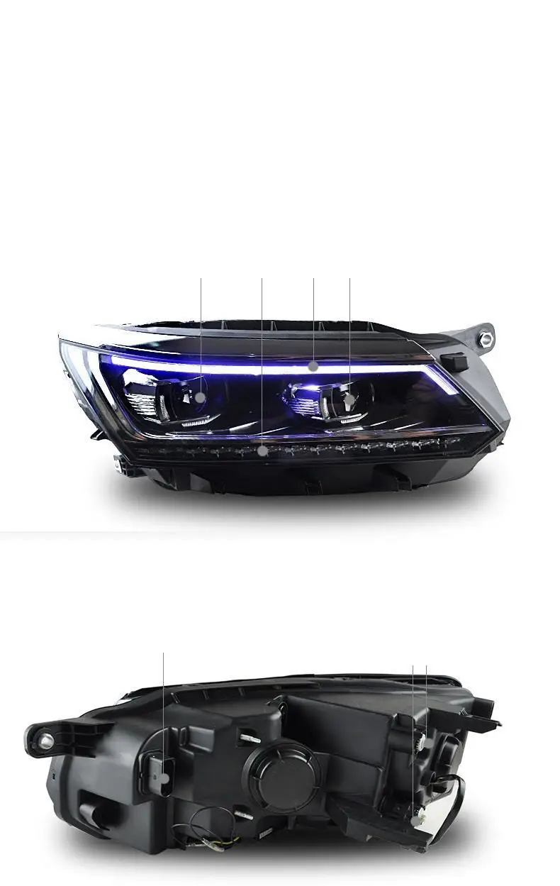 Автомобильные аксессуары для дневных ходовых автомобилей Drl Led Cob фары автомобильные фары в сборе 11 для Volkswagen Passat