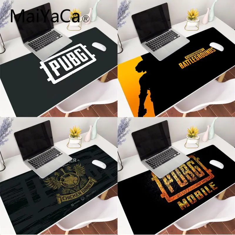 Игровой коврик для мыши MaiYaCa с логотипом pubg резиновый - Цена: 940.72