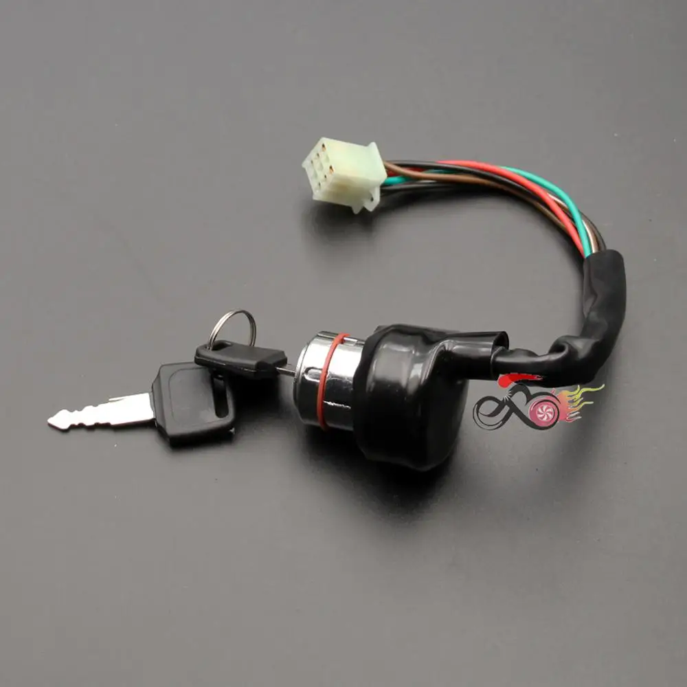 6 pin ключ зажигания для 50cc 70cc 90cc 110cc 125cc 150cc 250cc вездеход ROKETA KAZUMA и кошечкой красного