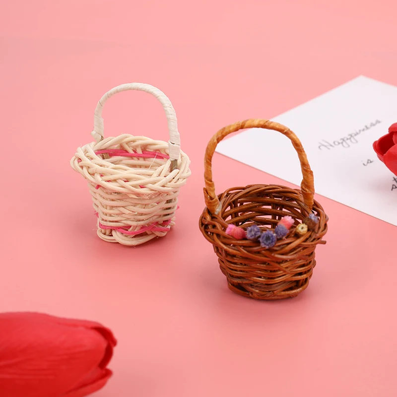 

Мини 1/12 милый кукольный домик рама из ротанга украшение для рук