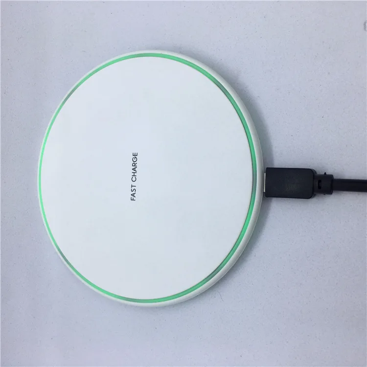 white Fast charger Быстрая и удобная зарядная Панель Беспроводное зарядное устройство для iPhone X 8 Plus samsung Galaxy Note 8 S9 S8 plus S7 S6 Edge Настольный - Plug Type: white Fast charger