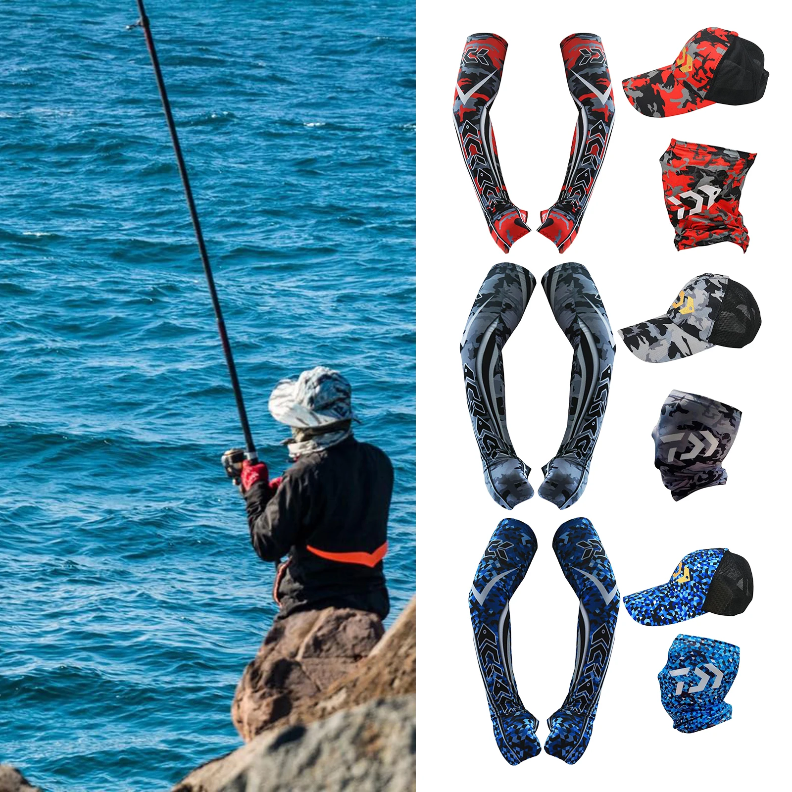 

Basketball Outdoor Sports Arm Sleeve Camping Fishing Face Mask Neck Gaiter