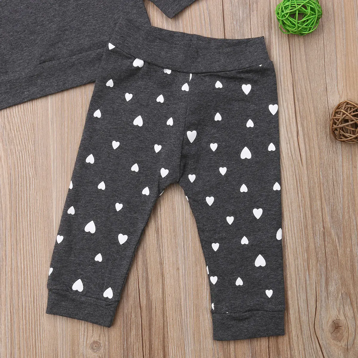 Сезон весна осень Комплект детской одежды из 2 предметов для маленьких девочек