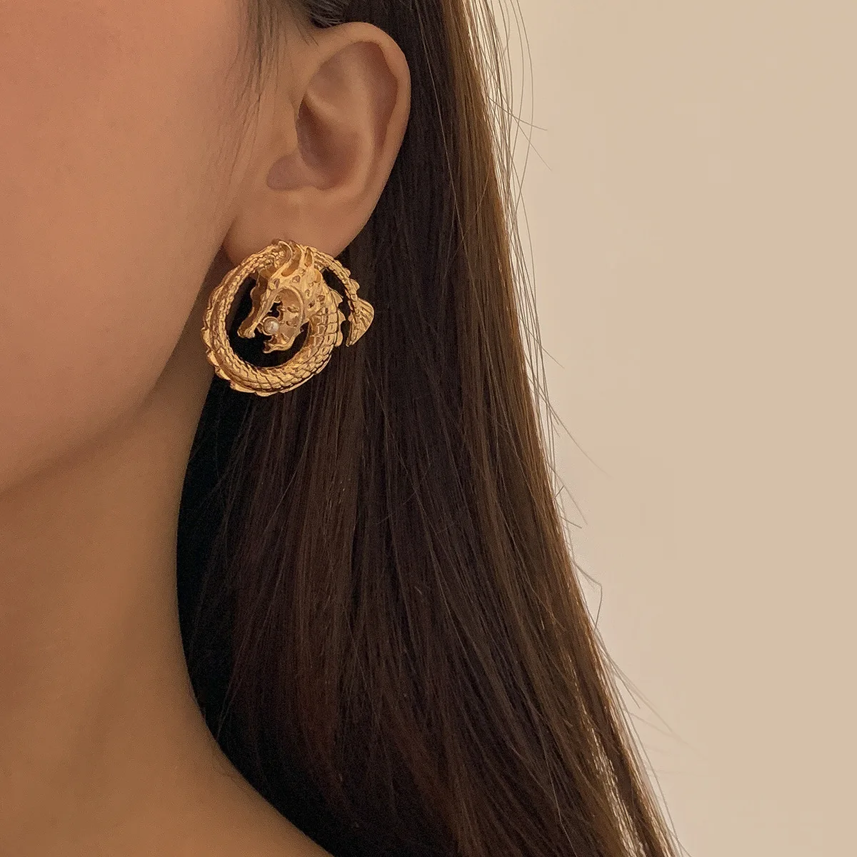 Женские серьги с жемчугом в стиле панк | Украшения и аксессуары