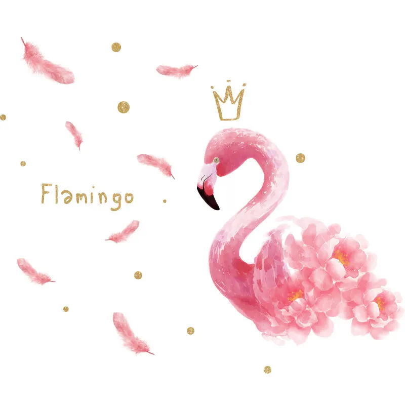 

Wansheng Flamingo pride crown girl dormitory decoration Decal