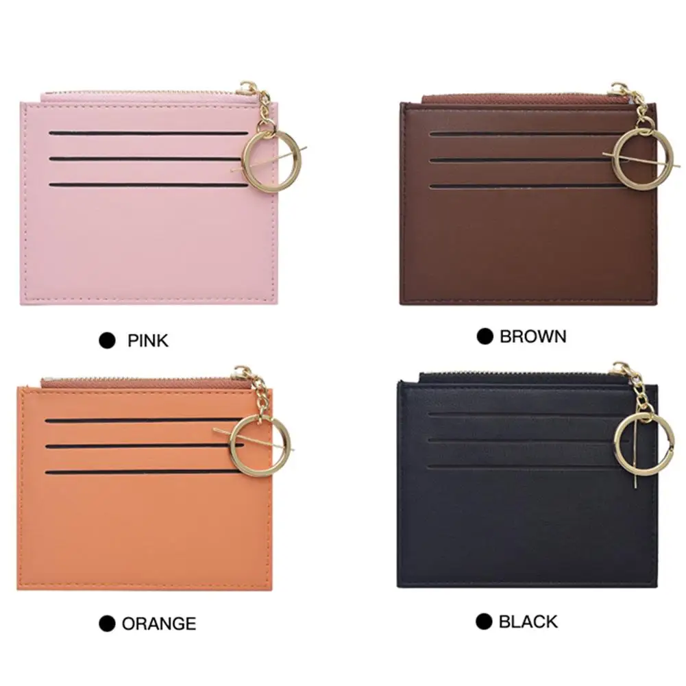 Мини кошелек унисекс из искусственной кожи для мужчин и женщин кредитница чехол