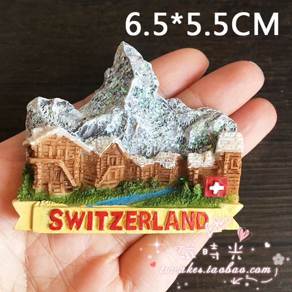 Европейский Luzern Switzerland туристический Мемориальный пейзаж магнит на холодильник 3D стикер на холодильник сувенир домашнее украшение