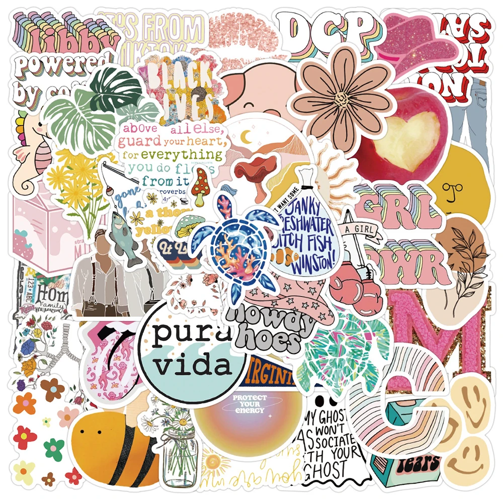 

10/30/50 Pcs VSCO Sticker Cartoon INS Waterproof PVC For Graffiti Divination Refrigerator Motorcycle Skateboard Classic Toy