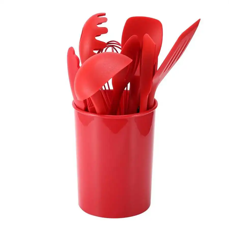 

11PCS Silicone Cooking Tools Silicone Spatula Cooking Utensils Set Silicone Kitchenware for Home Kitchen