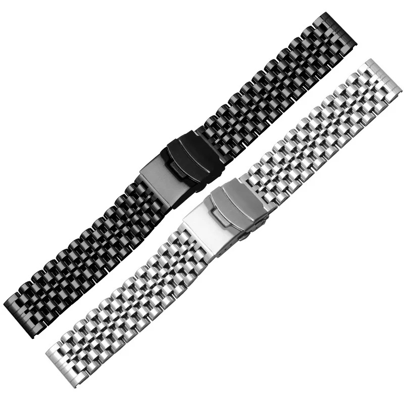 Ремешок из нержавеющей стали для Amazfit GTS GTR 2/2e металлический черный серебристый