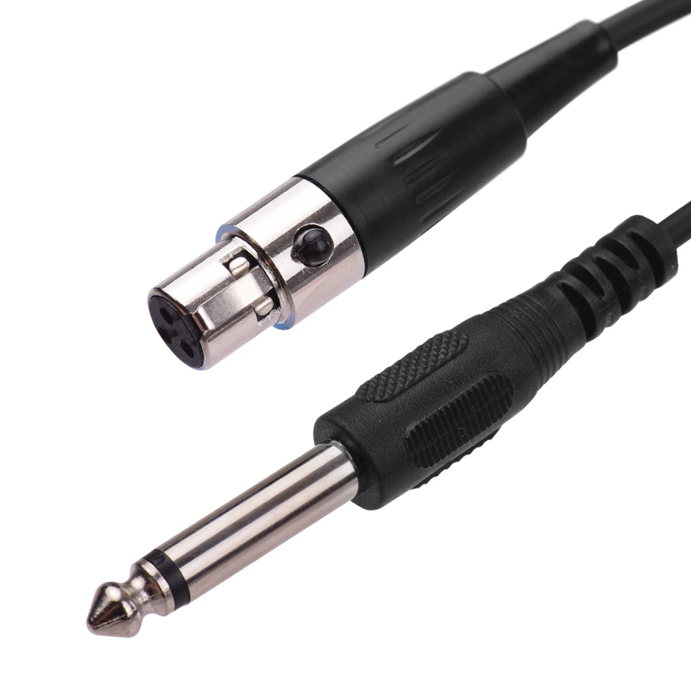1 м 3-Pin Mini XLR разъем (TA3F) до 1/4 дюйма музыкальный инструмент кабель Стадия
