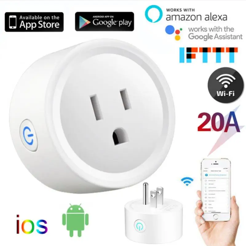 

Умная розетка с монитором питания, 20 А, Wi-Fi, Bluetooth