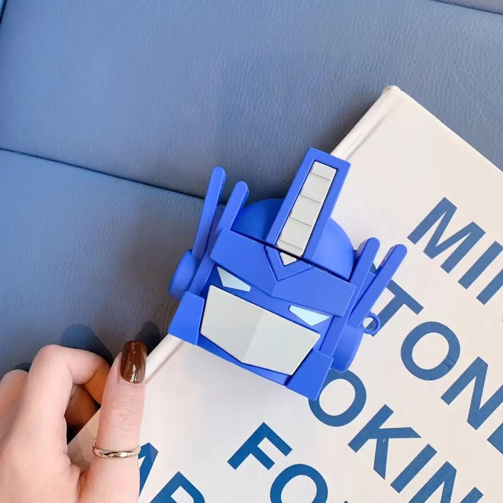 3D Мультяшные Трансформеры Autobots Optimus Prime корпусы гарнитурные для Airpods чехол