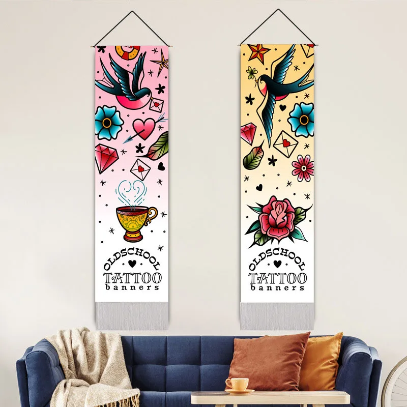 

Valentine’s Day Digital Printed Scroll Hanging Painting Multicolor Art Wall Painting