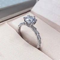 fashion punk s925 sterling silver natural diamond rings for women fine silver jewelry anillos mujer bizuteria gemstone gift