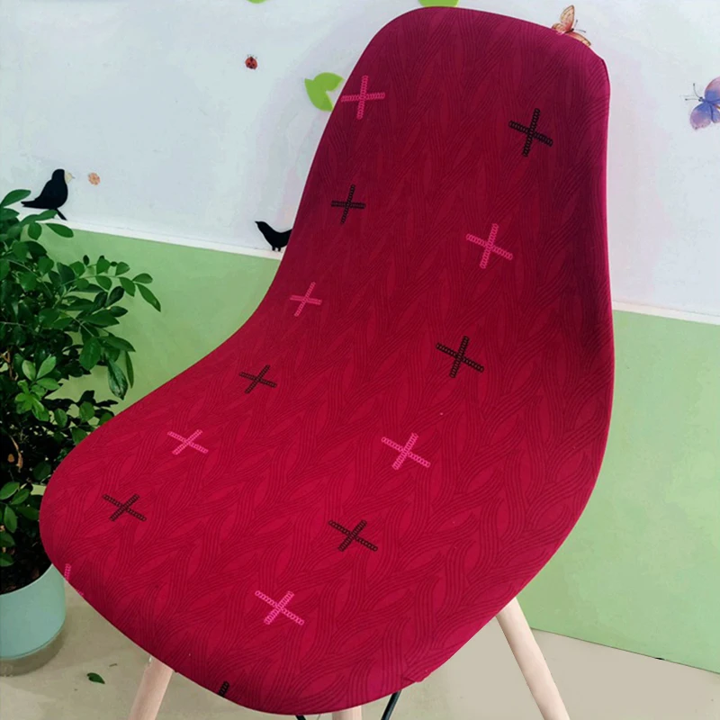

Detachable Washable Elastic Seat Cover Elastic Chair Cover Multicolor Printed Chair Cover Eames Chair Cover 1 Piece