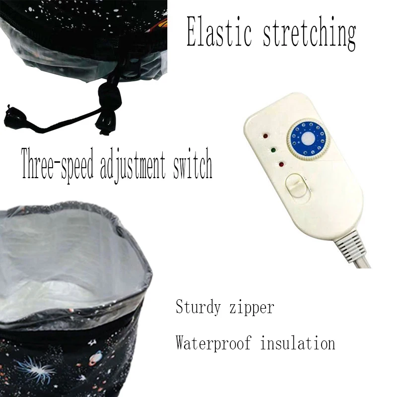 

Electric Steam Cap 3 Gears Adjustable Heating Temperature Hair Care Tool SPA Beauty Hat Thermal Nutrition Treatment EU Plug