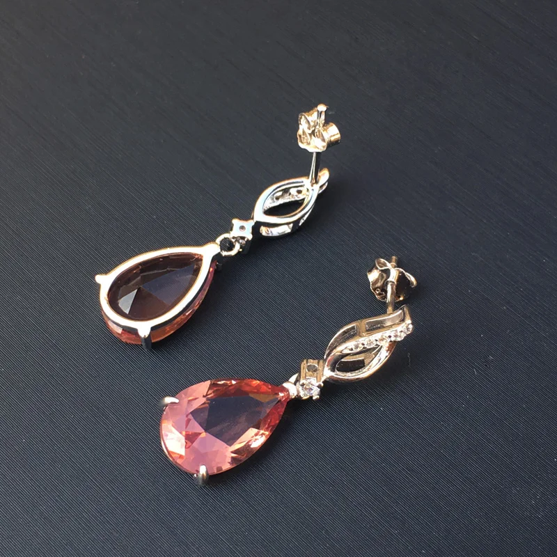 Женские серьги с зултанитом CSJ ювелирные изделия из стерлингового серебра 925