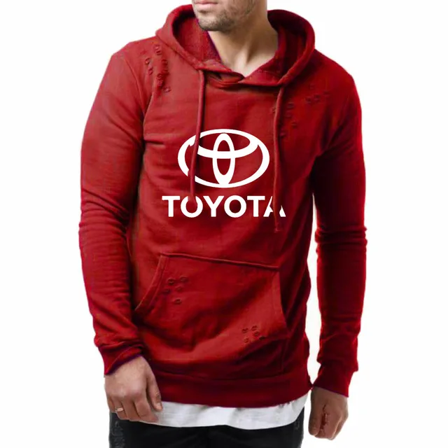 Толстовка мужская с капюшоном свитшот принтом логотипа автомобиля повседневная
