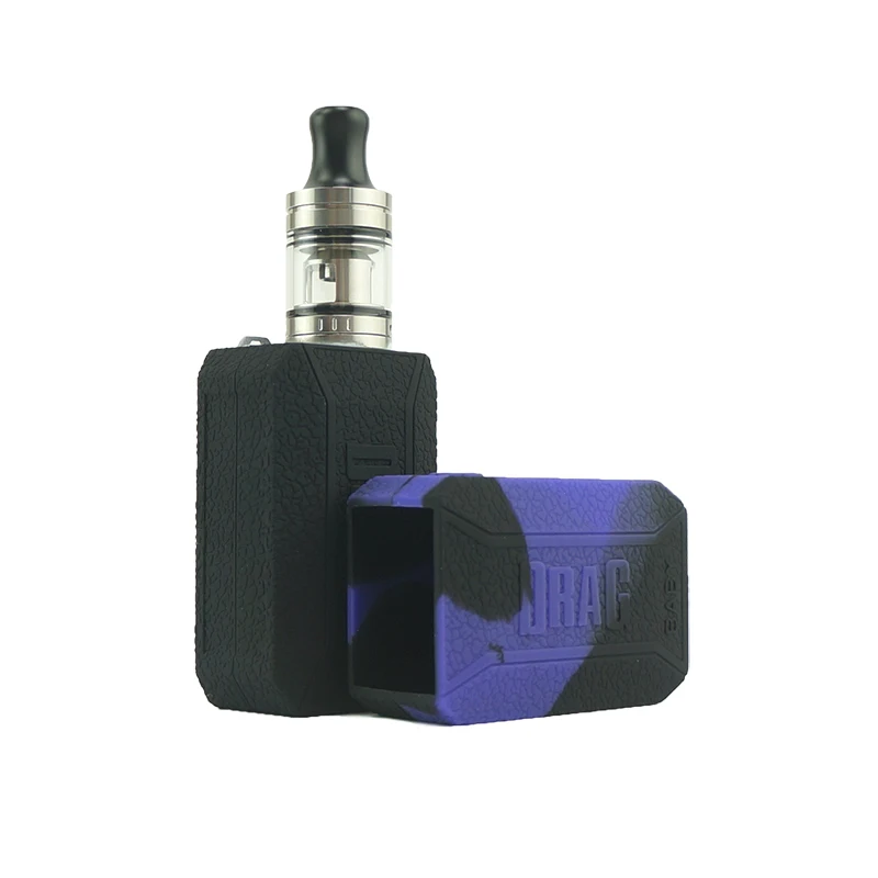 2 шт. силиконовый чехол для VOOPOO drag baby kit защитный с текстурой кожи и резиновыми
