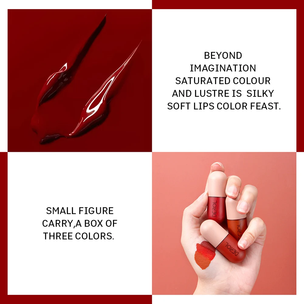 

DEROL Lipstick 99% Aloe Vera Jelly Lipstick Color Change Lasting Hydrating Moisturizing Lip Gloss Pink Color Makeup Lipstick