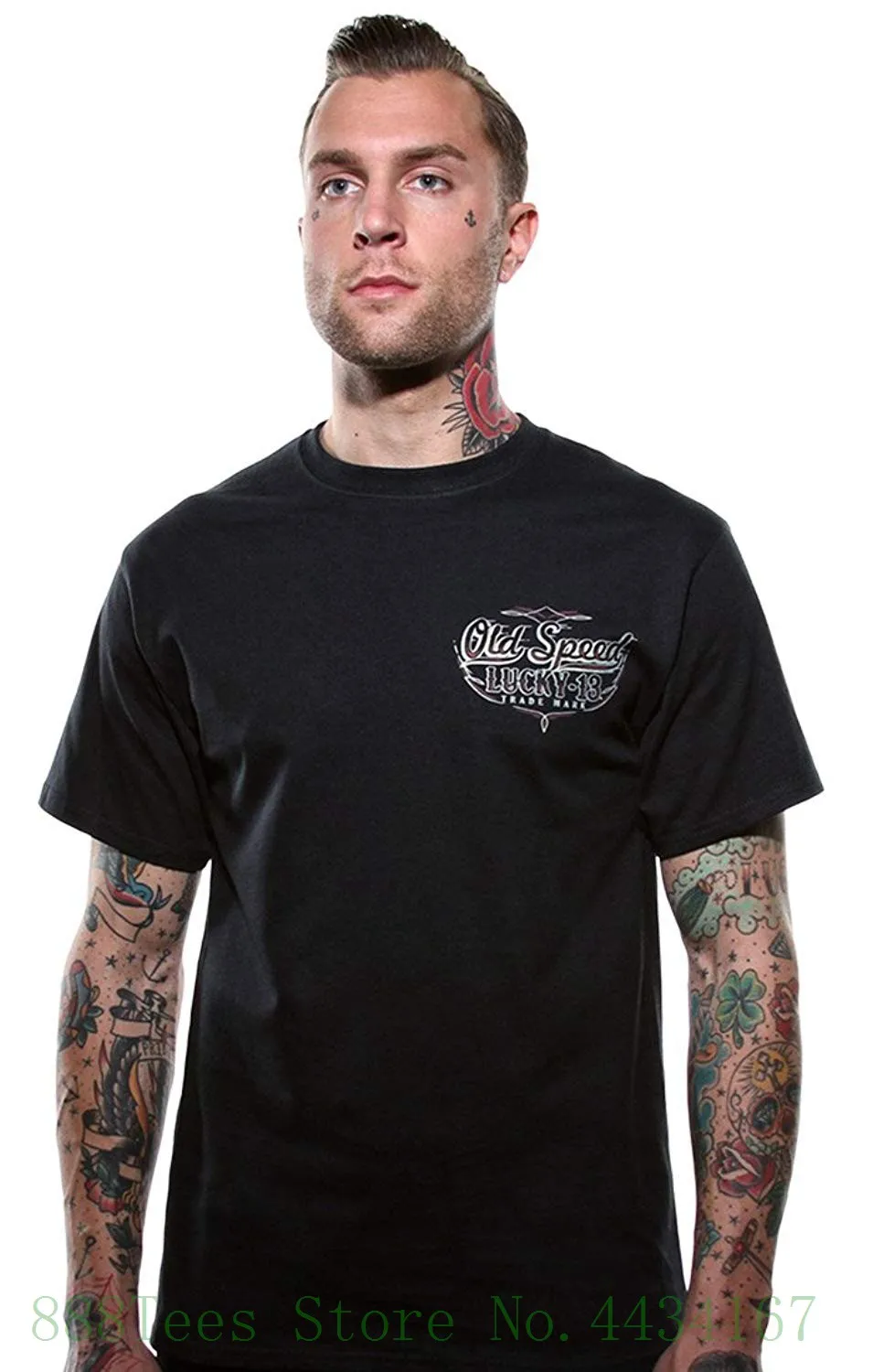 

Lucky 13 T shirt Cold Custom Loose Cotton T shirts For Men Cool Tops T Shirts