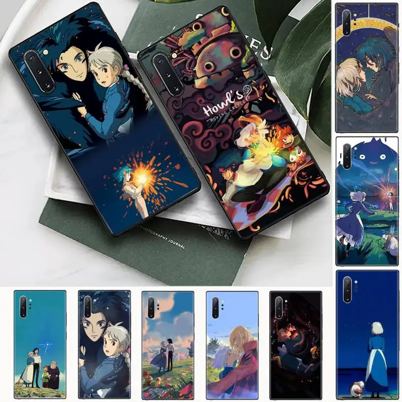 

Studio Ghibli Howl's Moving Castle Phone Case For Samsung Galaxy S8 S9 S10 Plus S10E Note 3 4 5 6 7 8 9 10 Pro Lite Cover Funda