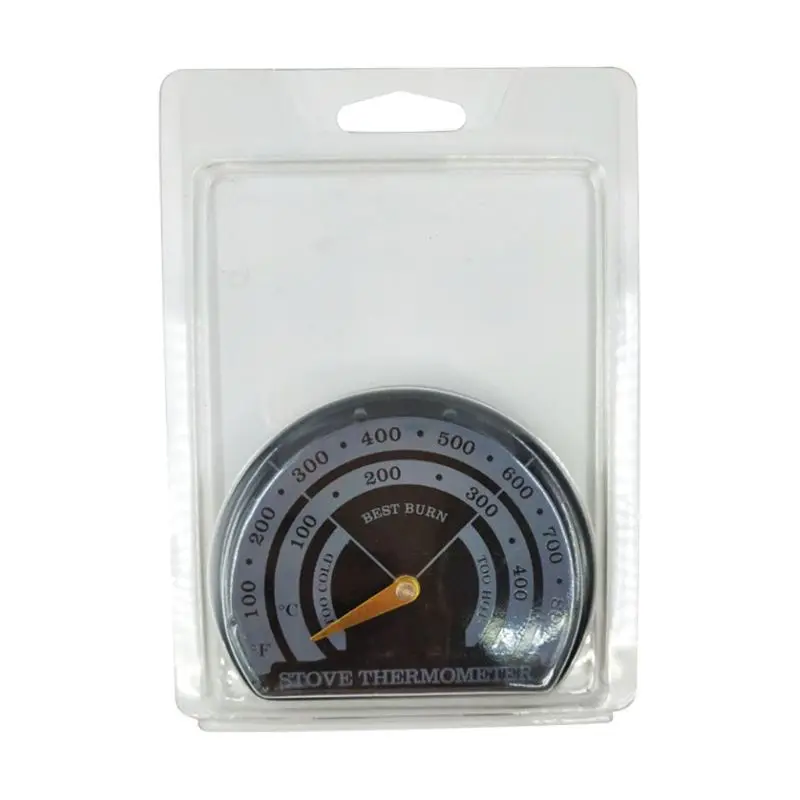 

Magnetic Wood Fireplace Fan Stove Thermometer with Probe Household Sensitivity Barbecue Oven Tool