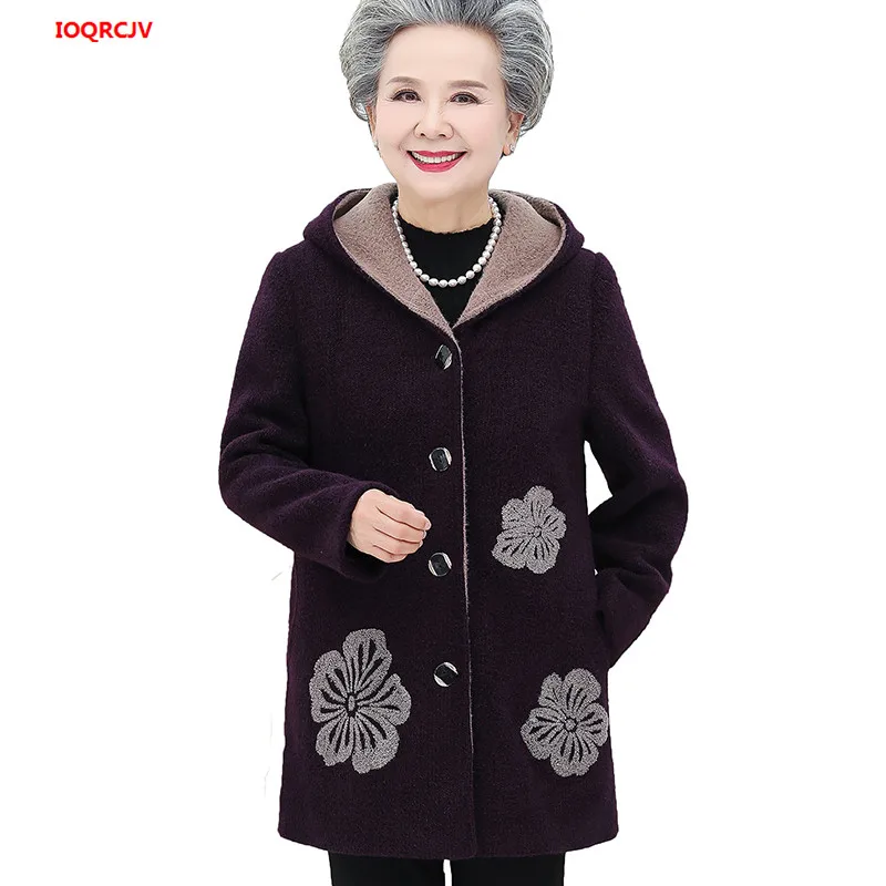 Женское зимнее шерстяное пальто женская ветровка с капюшоном