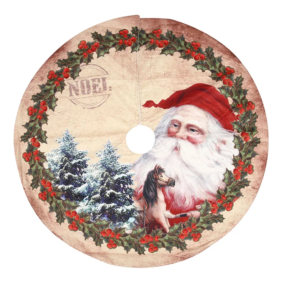 Рождественские украшения для дома 2019 Снежная плюшевая елка юбка основа