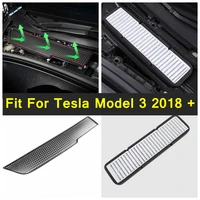 lapetus auto styling air conditioning ac inlet filter panel cover trim fit for tesla model 3 2018 2021 plastic accessories