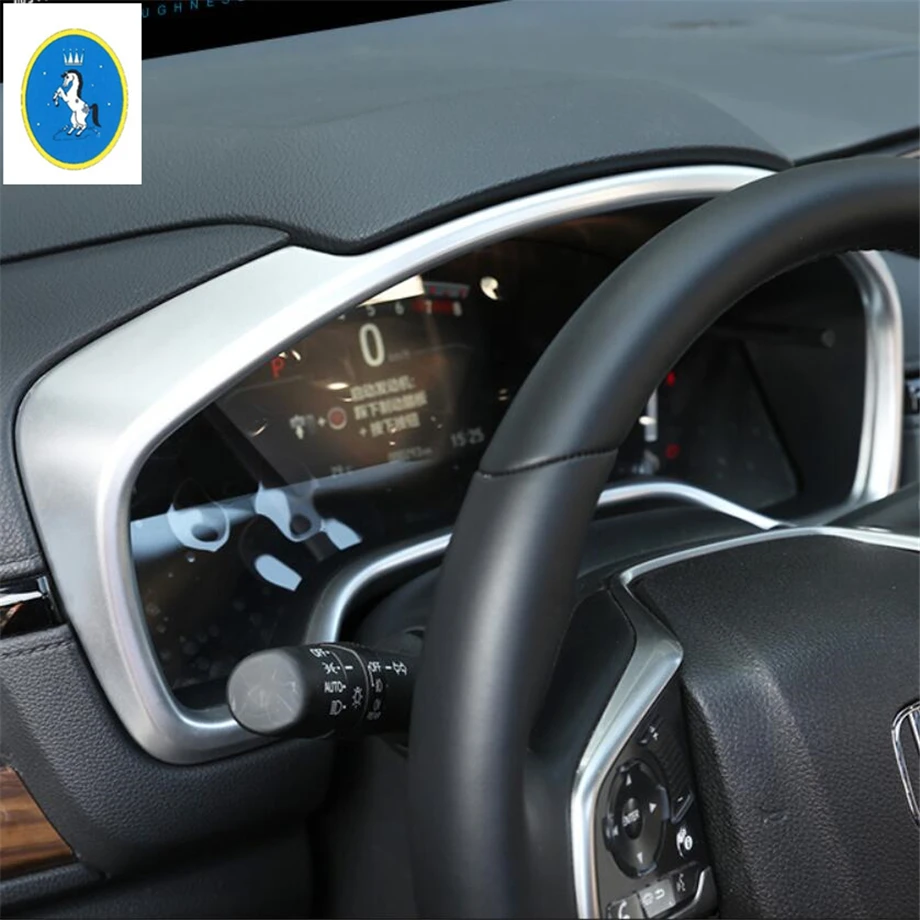 

Matte Interior Refit Kit Fit For Honda CRV CR-V 2017 - 2020 ABS Air AC / Reading / Head Lamps / Gear Box / Dashboard Cover Trim