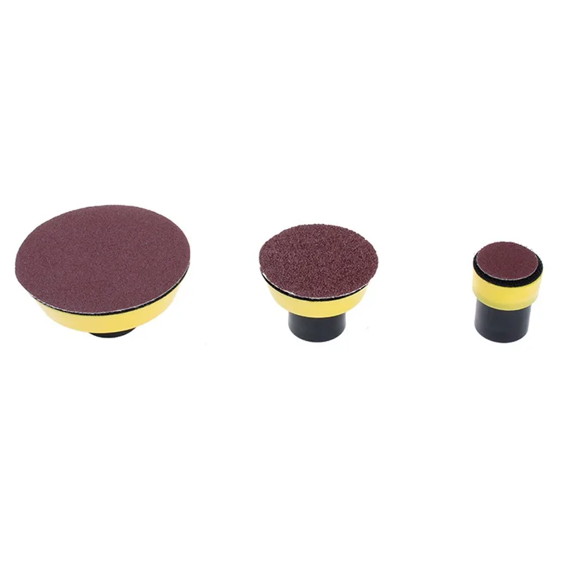 

3Pcs M10 Air Angle Grinder Polish Pad Kit 1 2 3 Inch Hoop and Loop Backed Panel Backing Pads Fits Sanding Disc Sander Abrasive T